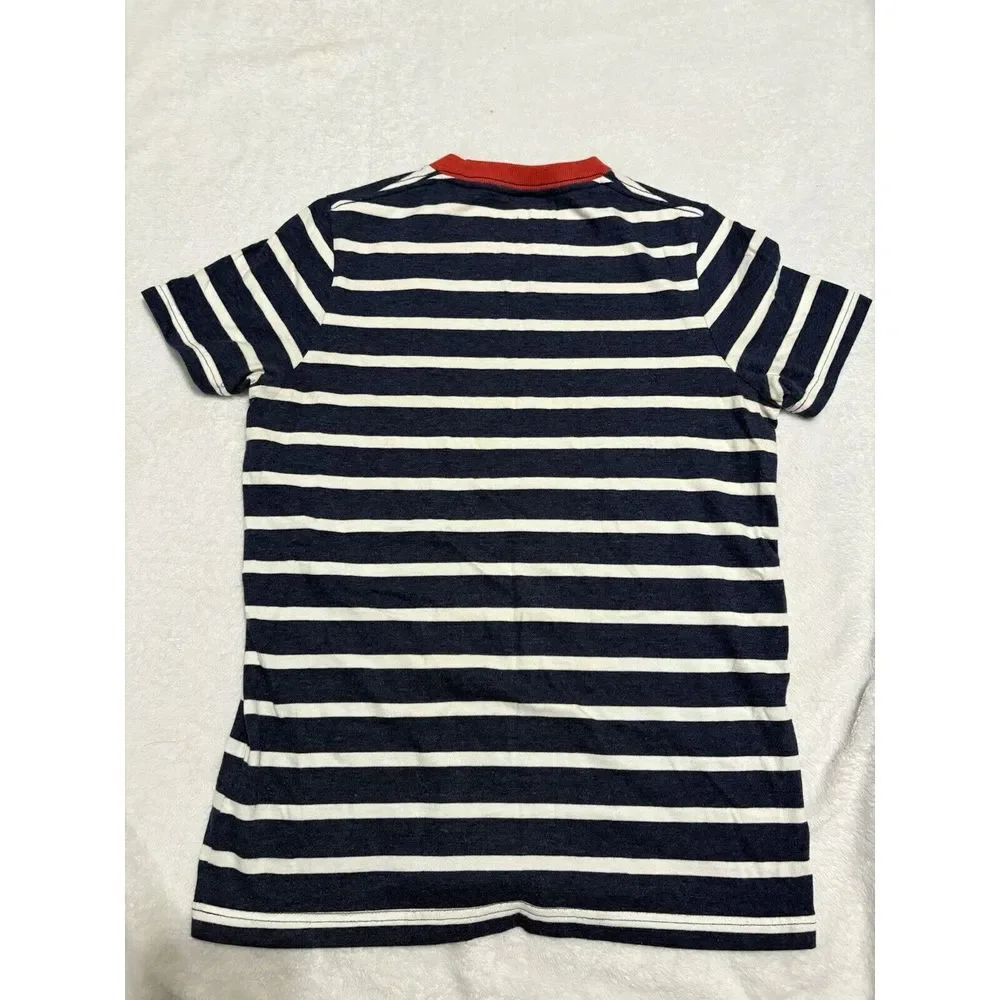 Youth Medium Hollister‎ Tee Striped Navy White Red
